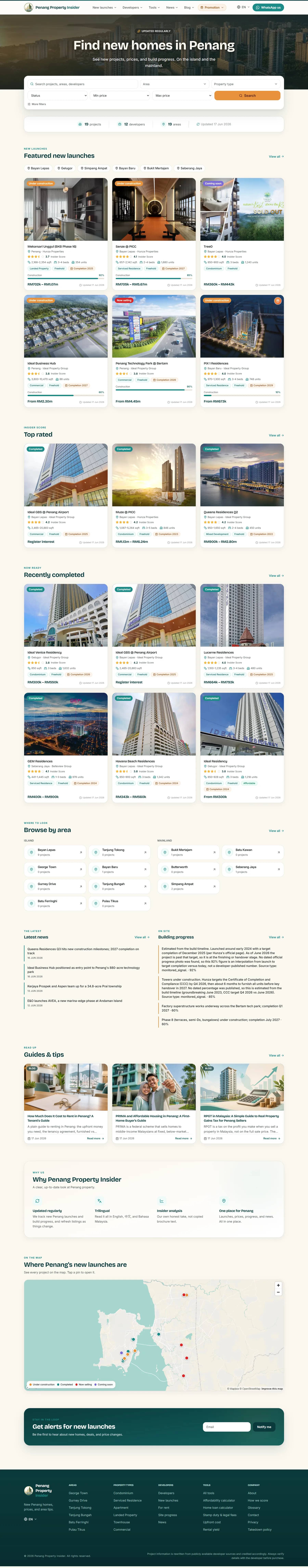 Penang Property Insider website