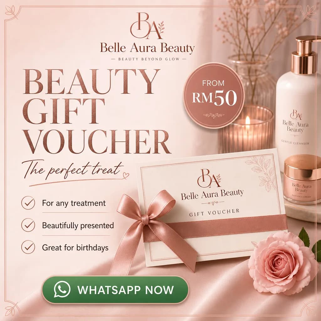 Beauty ad creative for Belle Aura Beauty: Beauty gift voucher