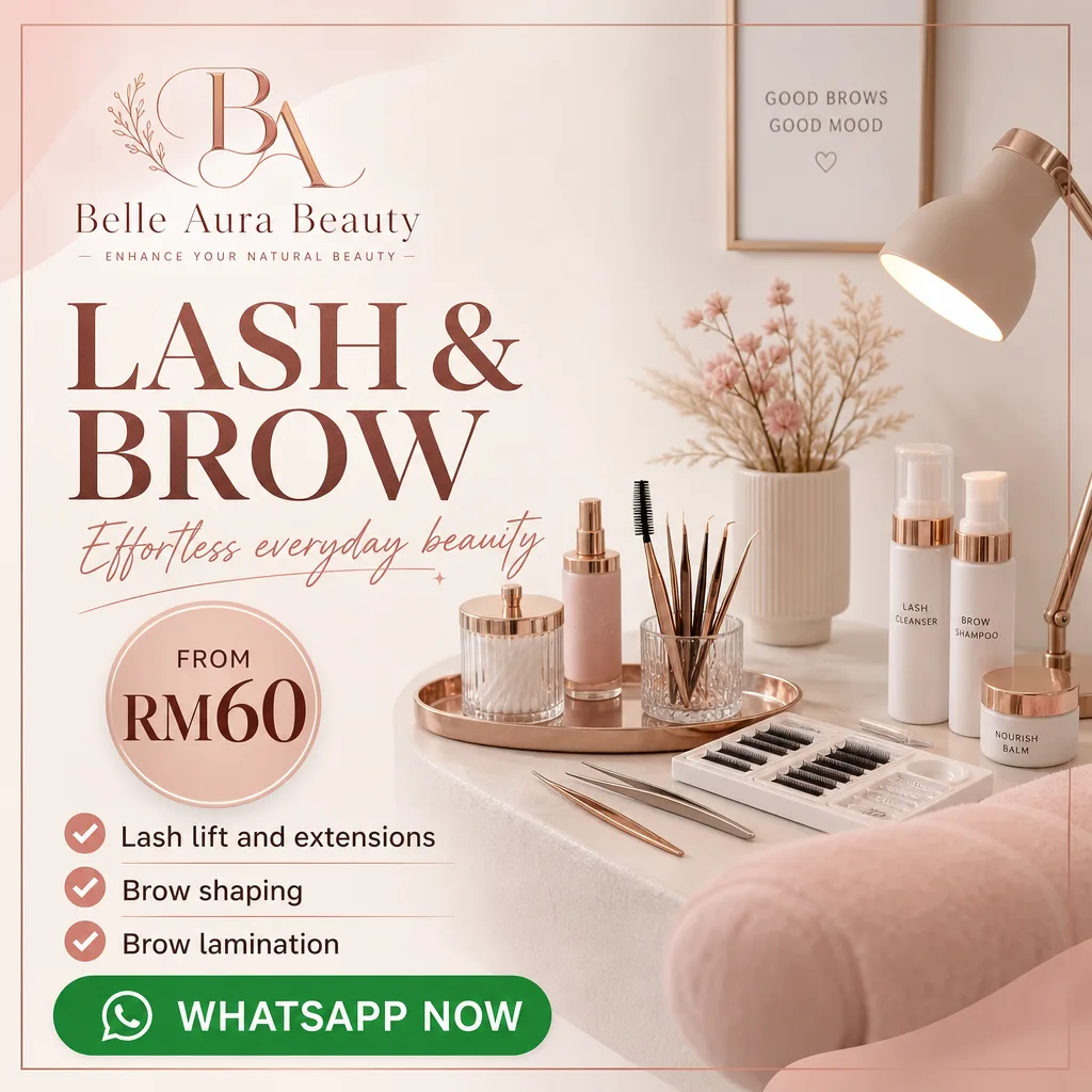 Beauty ad creative for Belle Aura Beauty: Lash and brow