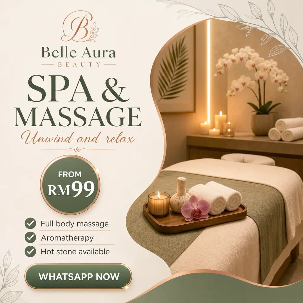 Beauty ad creative for Belle Aura Beauty: Spa and massage