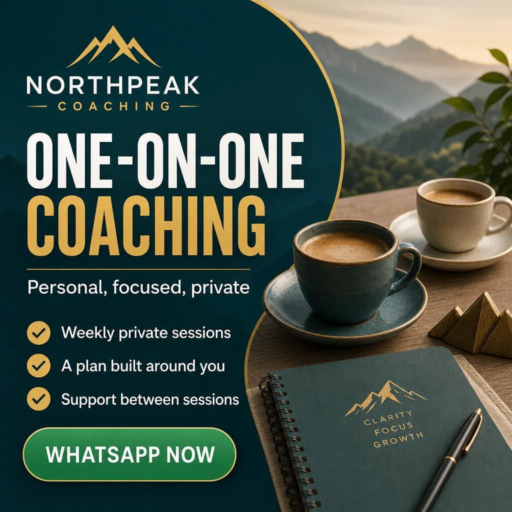 Coaching ad creative for Northpeak Coaching: One-on-one coaching