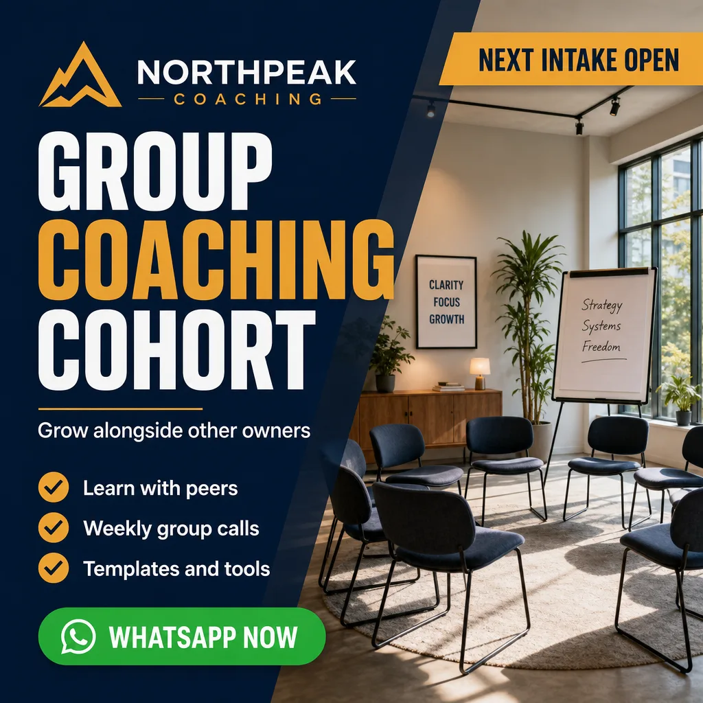 Coaching ad creative for Northpeak Coaching: Group coaching cohort