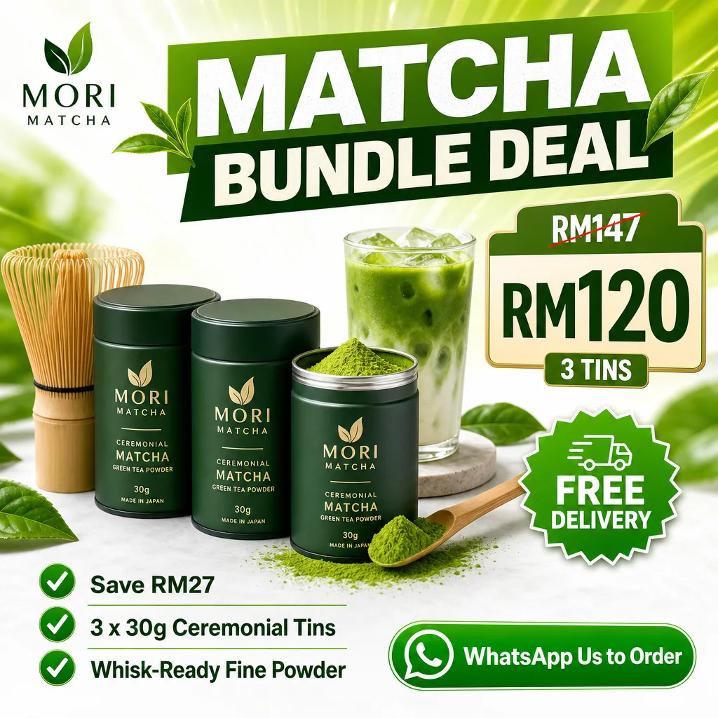 Food & Beverage ad creative for MORI MATCHA: Bundle slash deal