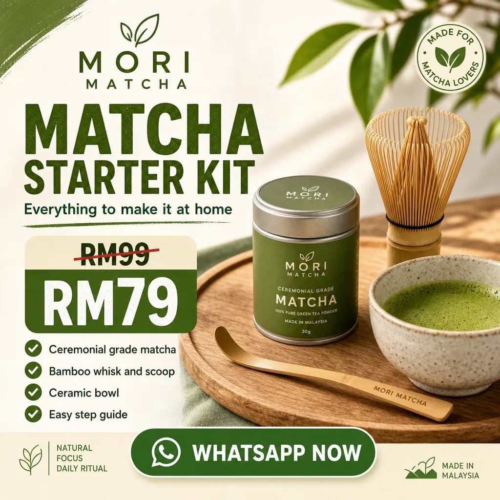 Food & Beverage ad creative for MORI MATCHA: Matcha starter kit