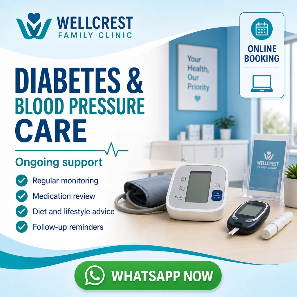 Healthcare ad creative for Wellcrest Family Clinic: Chronic care