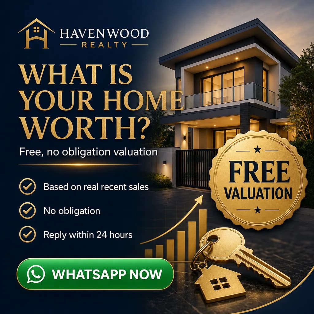 Real Estate ad creative for Havenwood Realty: Free home valuation