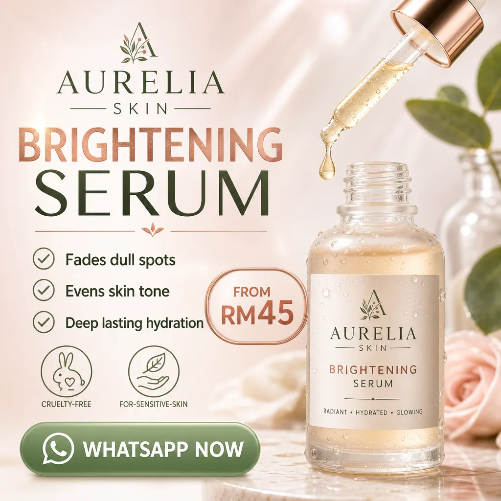 Skincare ad creative for AURELIA SKIN: Brightening serum