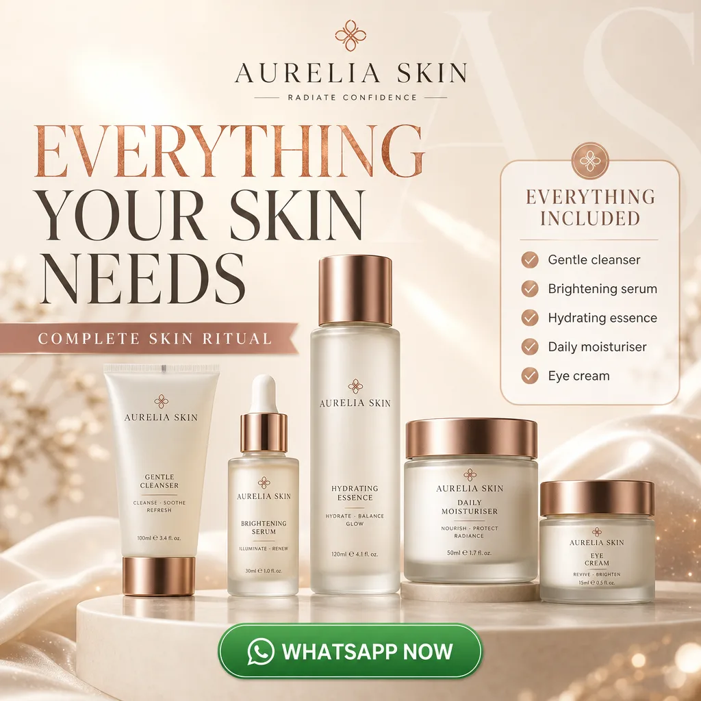 Skincare ad creative for AURELIA SKIN: Everything included