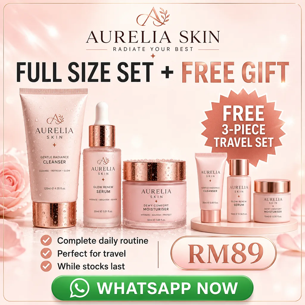 Skincare ad creative for AURELIA SKIN: Free gift bundle
