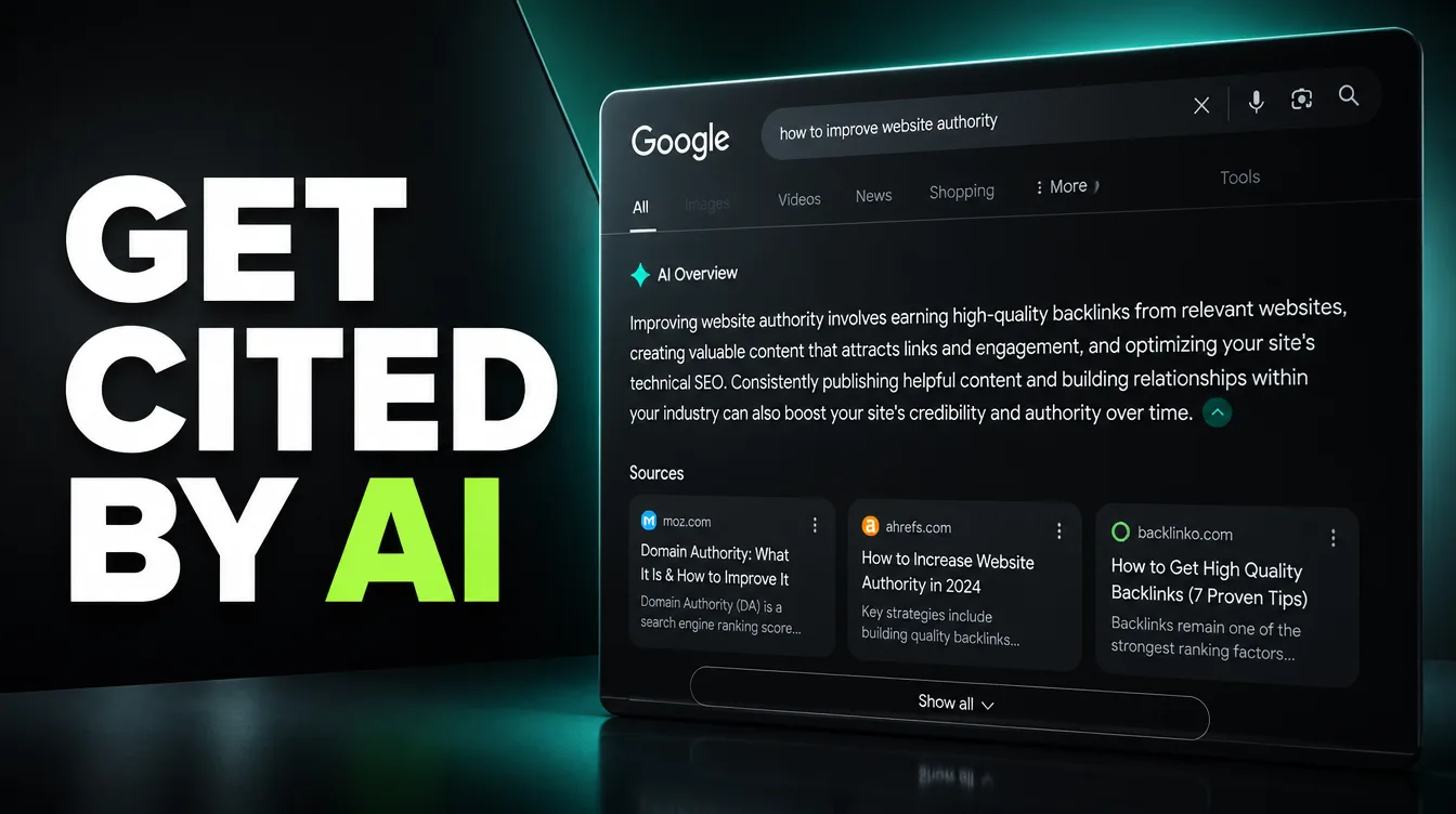 How to Get Cited by ChatGPT and Google AI Overviews
