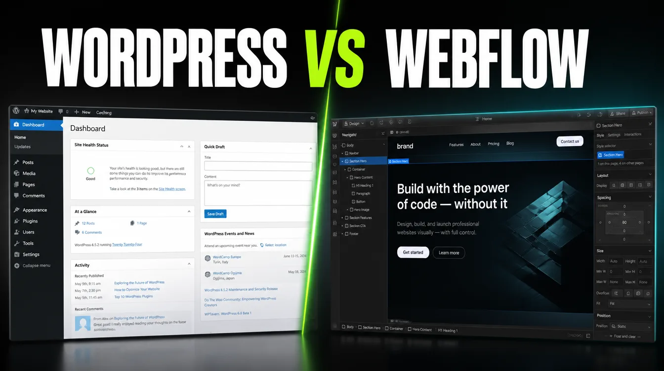 WordPress vs Webflow: Which Is Better for Your Business?