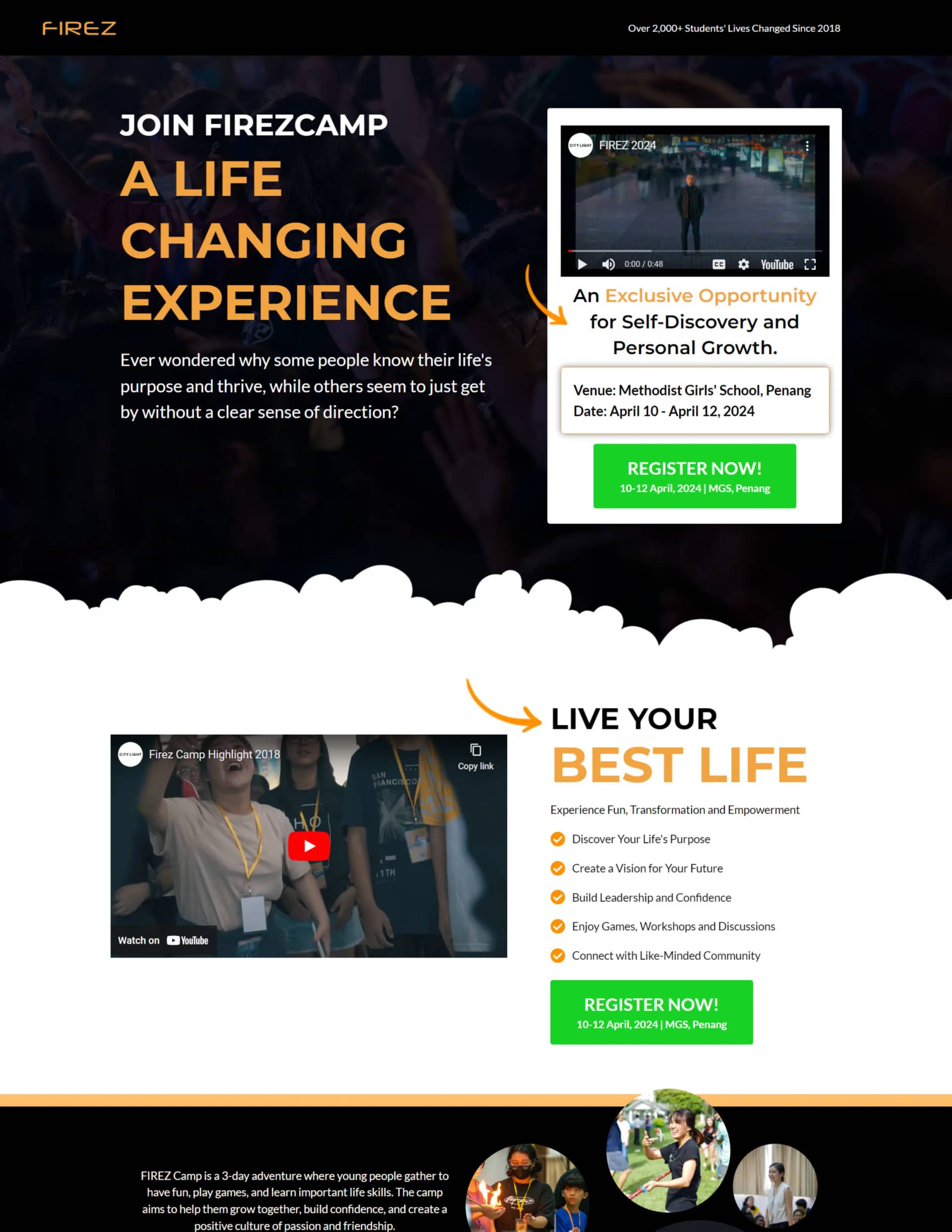 FirezCamp '24 website
