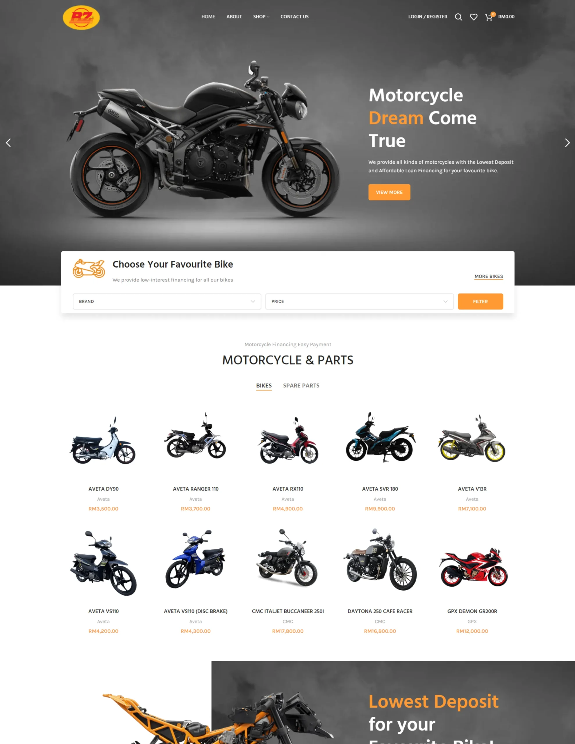 Ban Zen Motors website