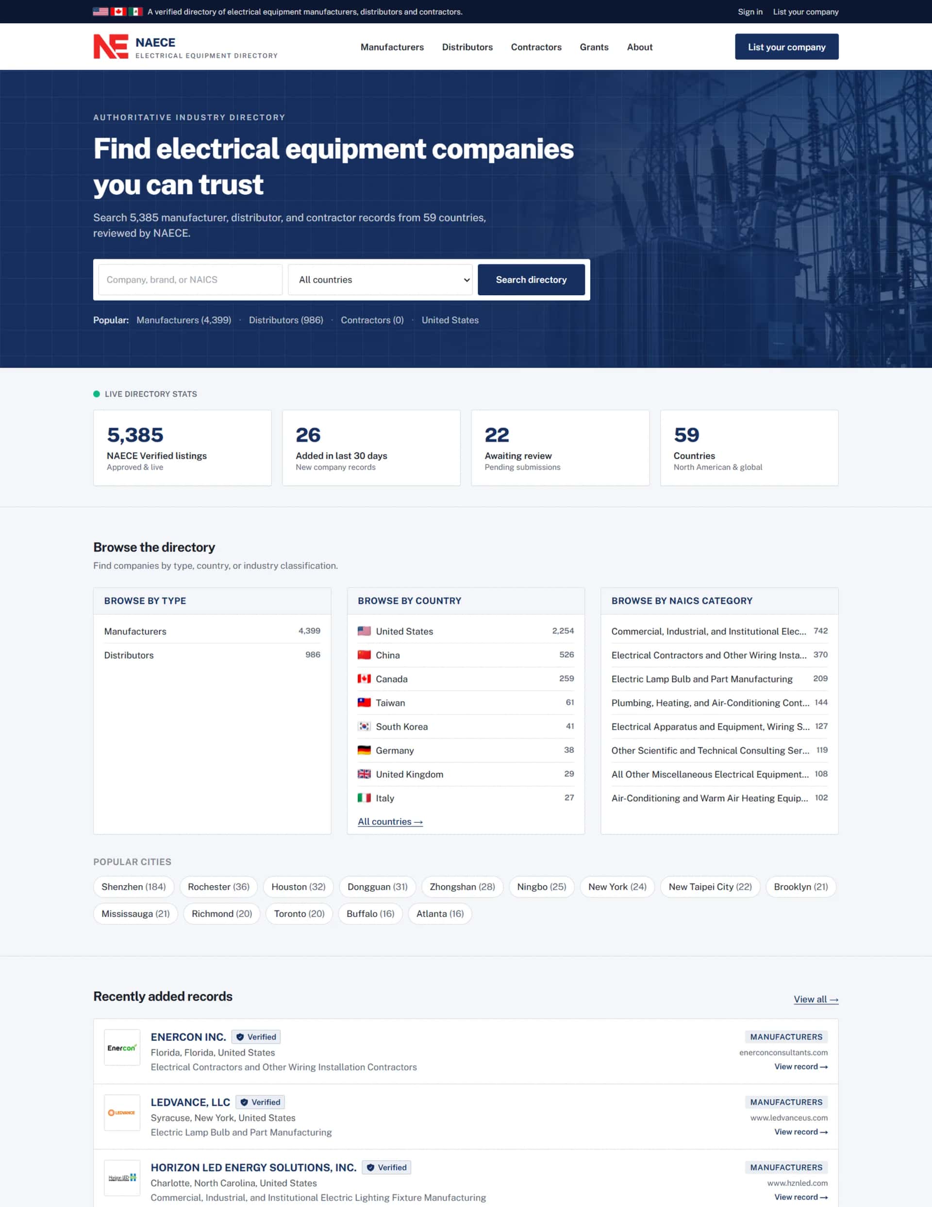 NAECE website
