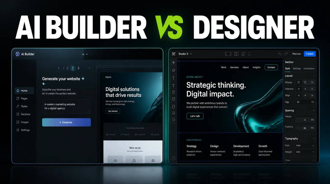 AI Website Builder vs Hiring a Web Designer: Which Is Right for You?