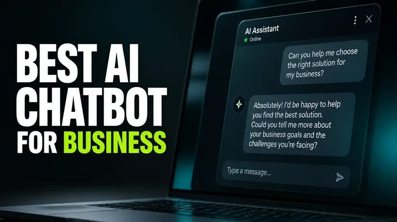 A website chat widget showing an AI chatbot answering a customer question.