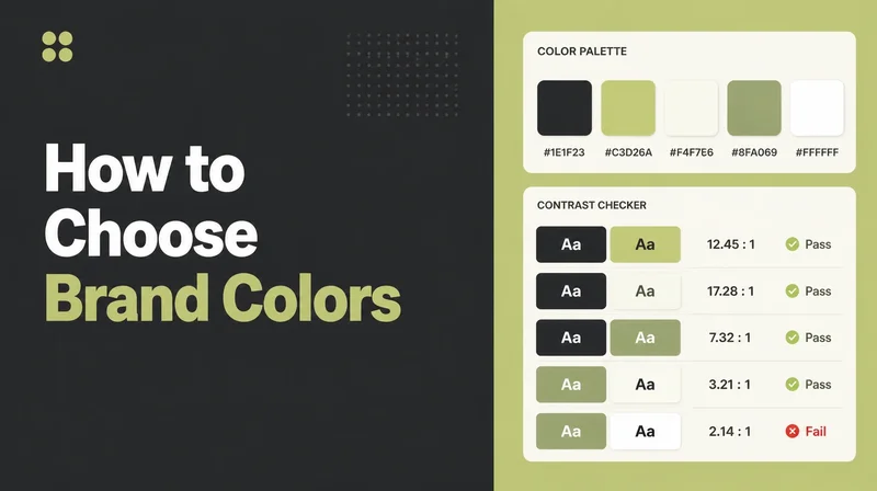 A colour palette builder with swatches and contrast checks.