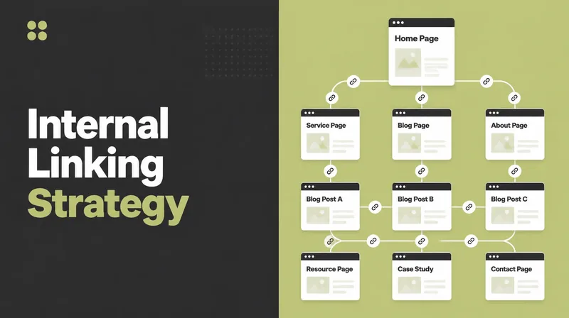 A site map with pages joined by internal links.