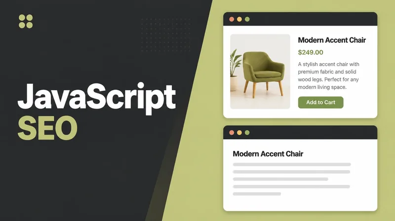 A rendered page beside its crawled HTML source.