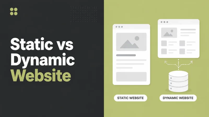 A static page beside a database driven page.