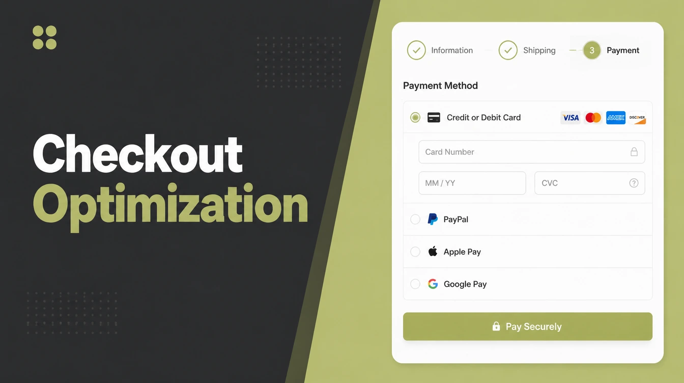 A streamlined one page checkout with a payment step.