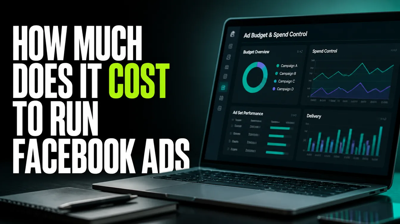 Ad budget and spend-control dashboard illustrating how Facebook ad costs are set.
