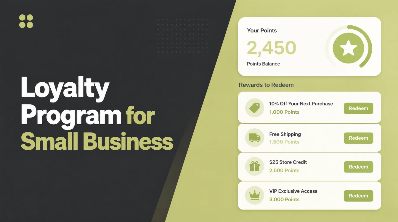 A loyalty points screen with rewards to redeem.