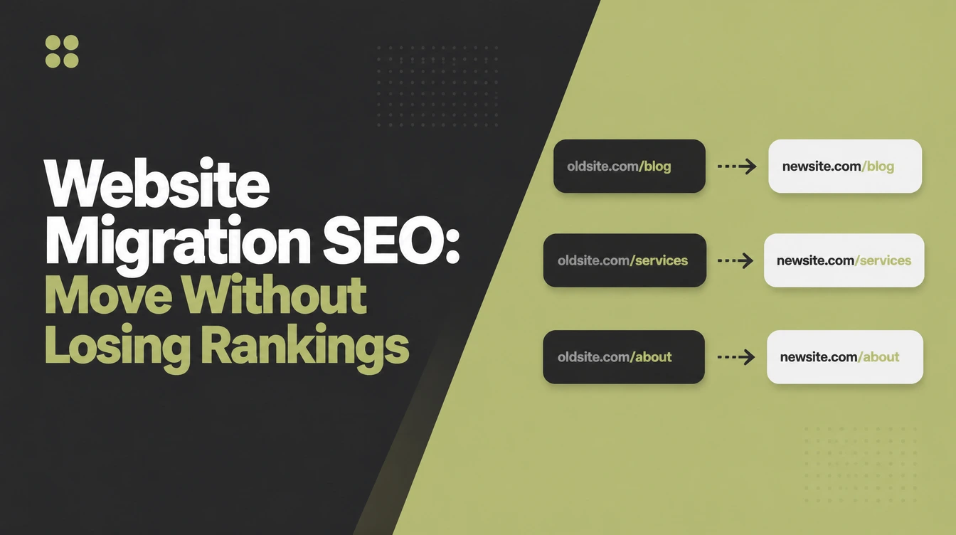 Website Migration SEO, beside old URLs redirecting across to new ones.