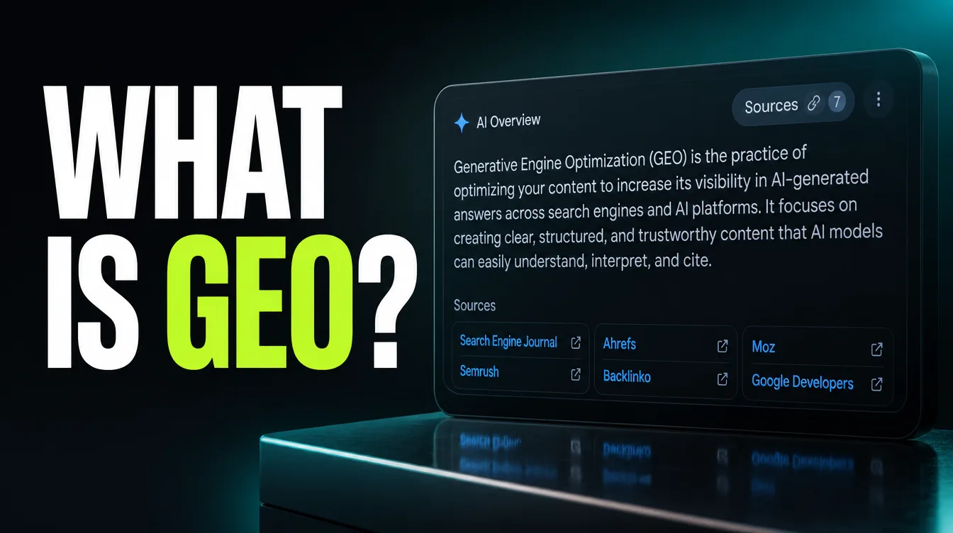 What Is Generative Engine Optimization (GEO)?
