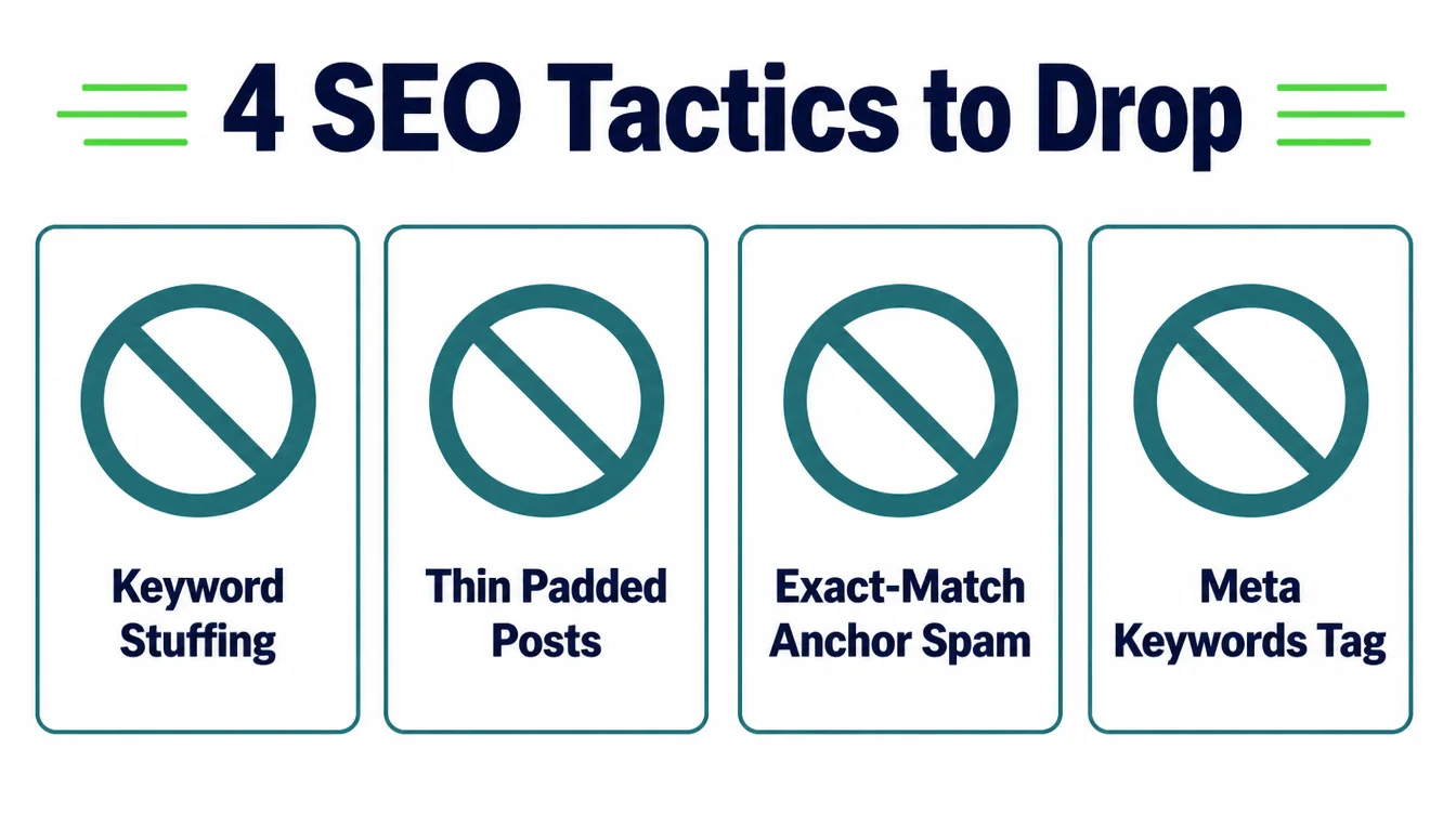 Four outdated SEO tactics to drop