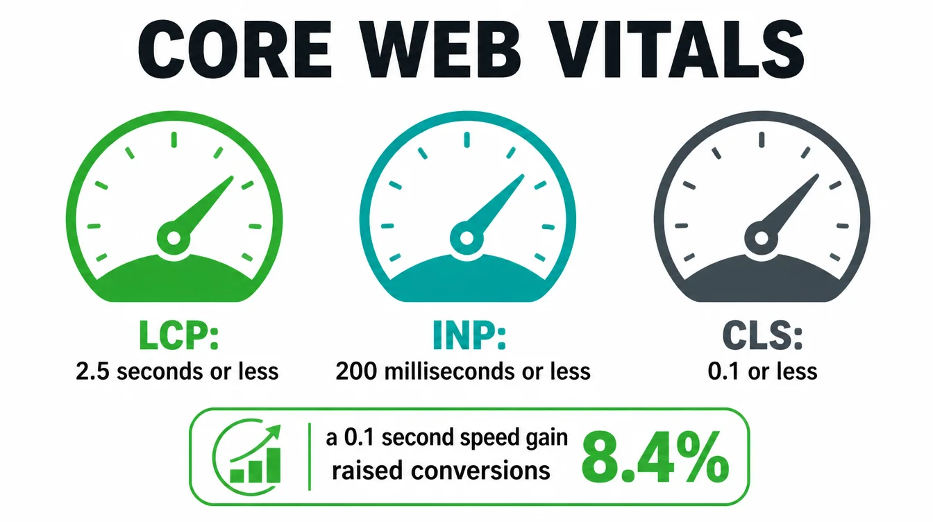 The three Core Web Vitals
