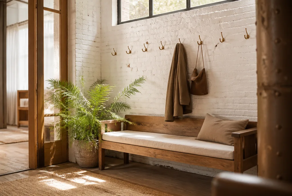 The studio reception nook