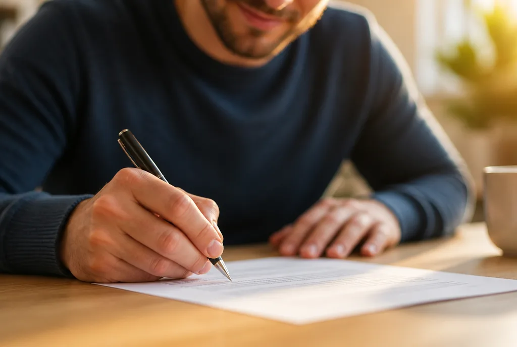 Signing an accepted offer