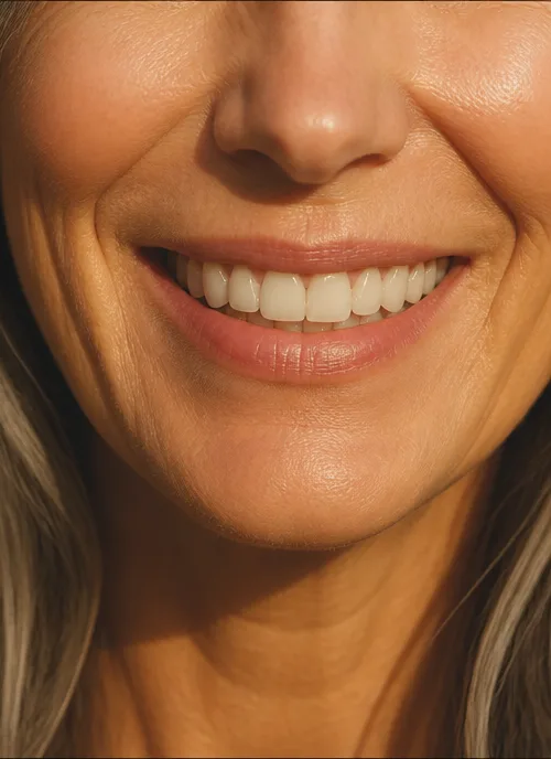 After — Whitening, then restraint