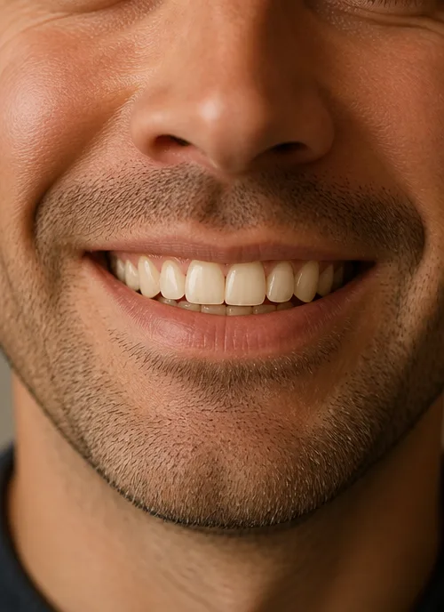 After — Worn edges, restored length