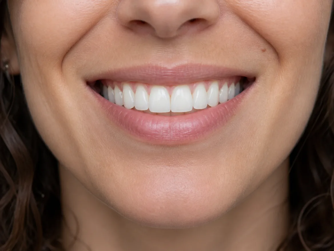 Smile after porcelain veneers