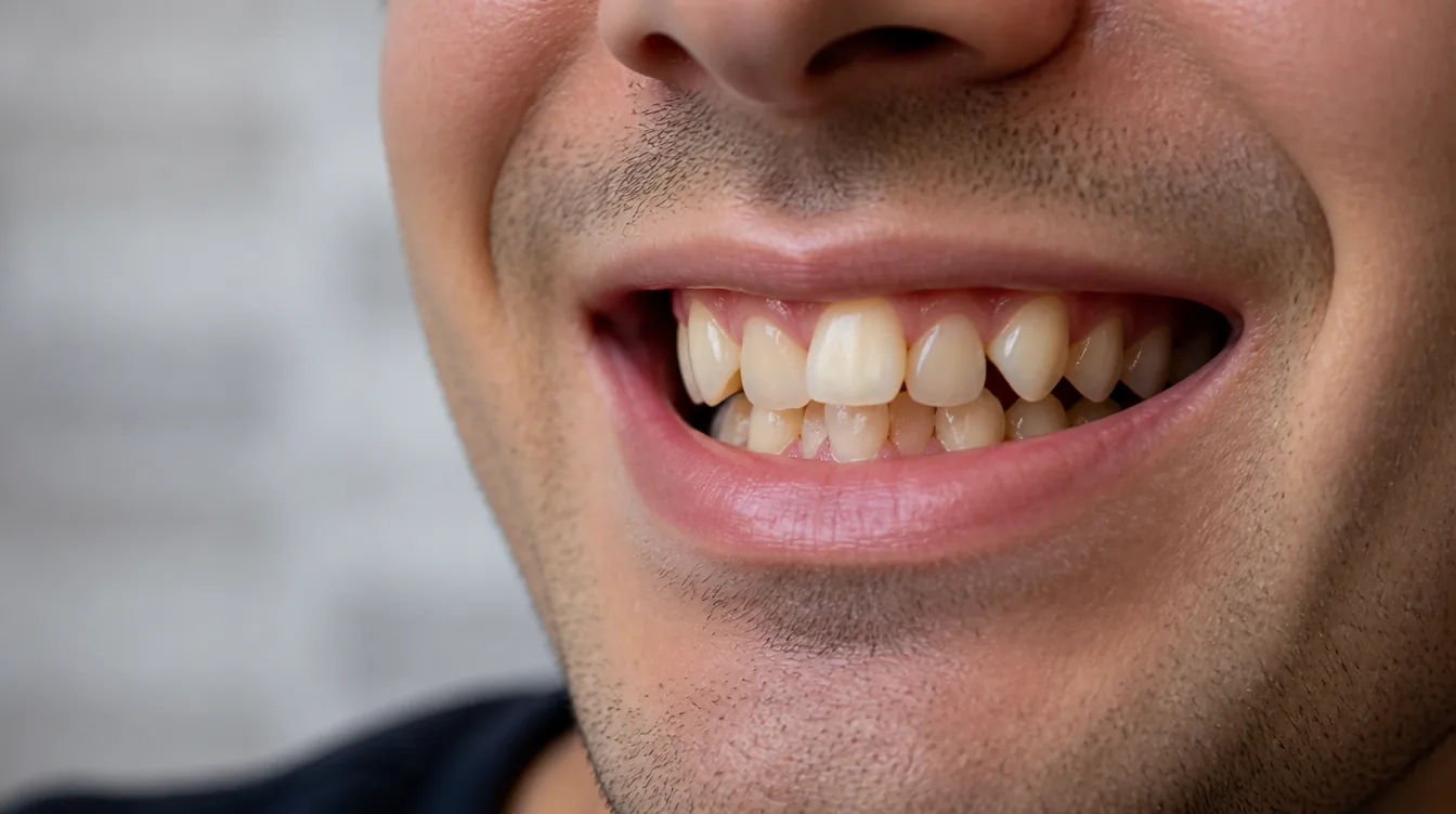 Crooked and crowded teeth before treatment