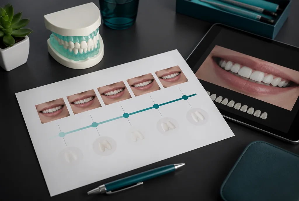 3D-printed dental models and titanium implant components