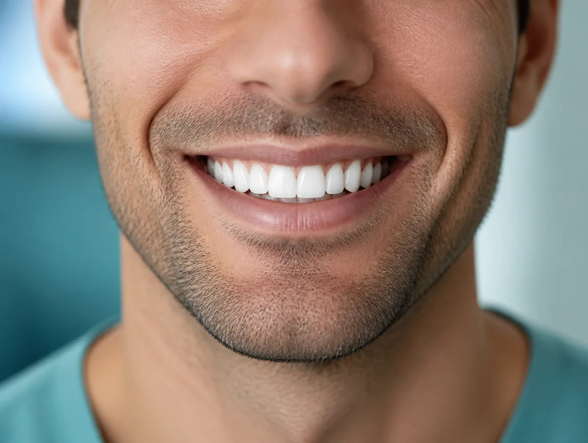 Smile after professional whitening