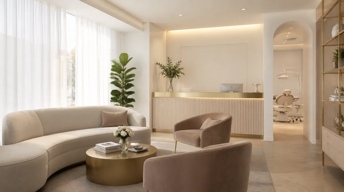 The Lumara studio reception lounge