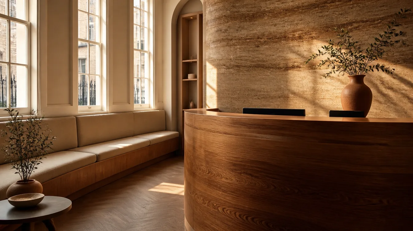 The warm, sunlit Solene reception on Whiteladies Road