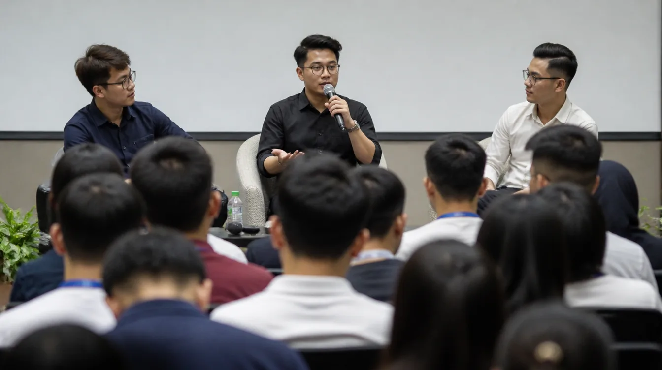 Kevin speaking at a Penang small business forum this year.