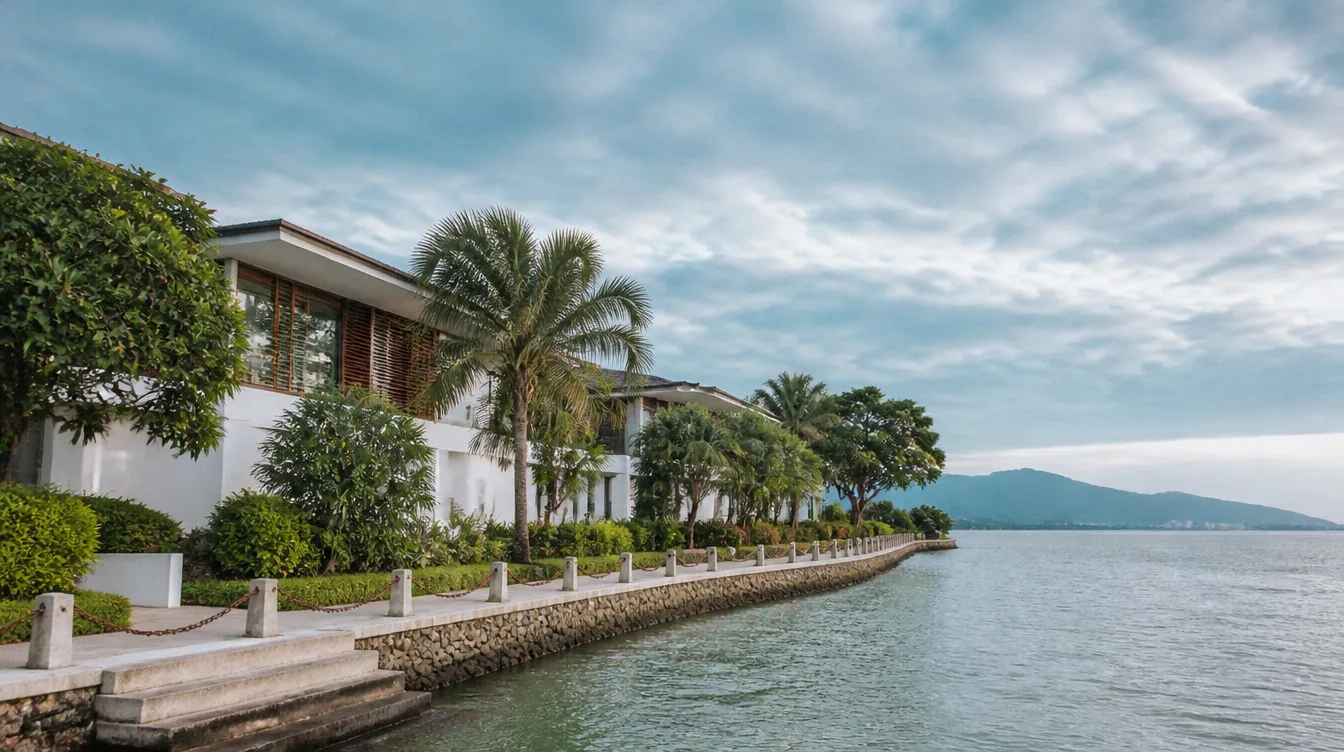 The Seafront Campus across the water