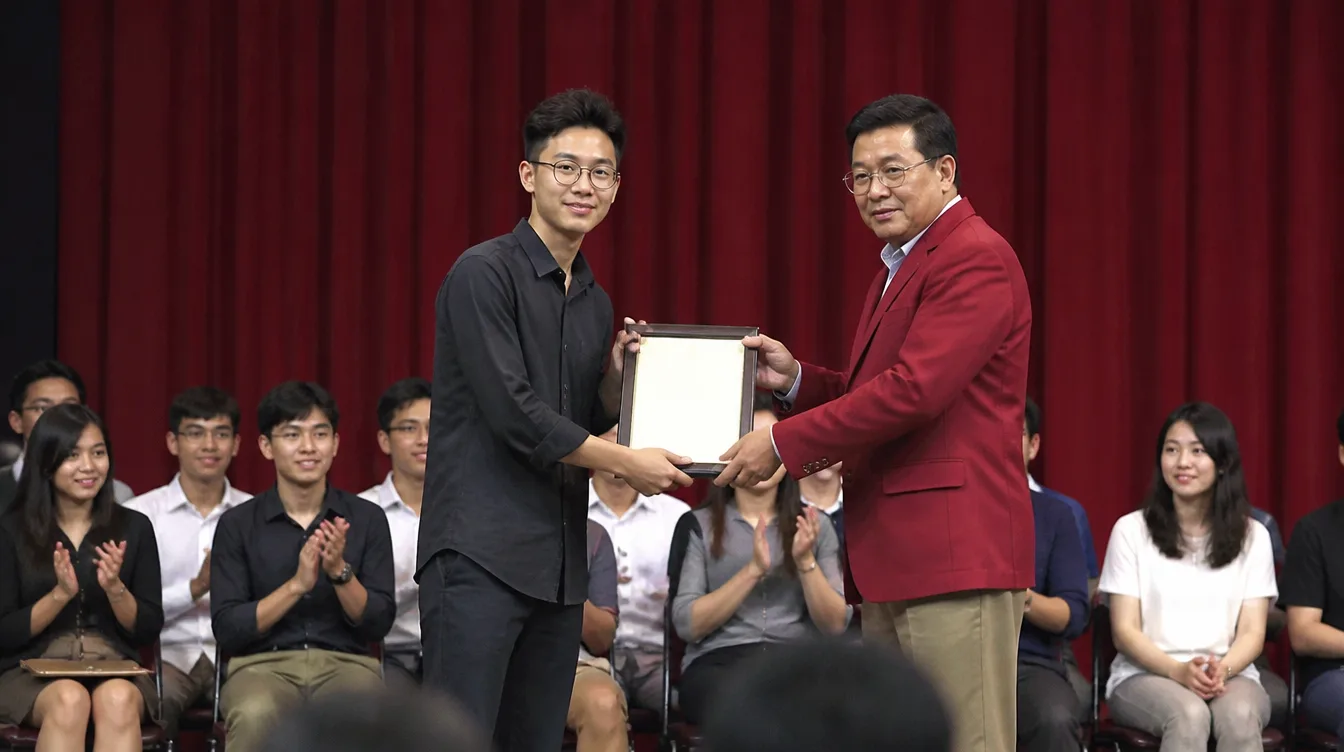 An award presented on stage