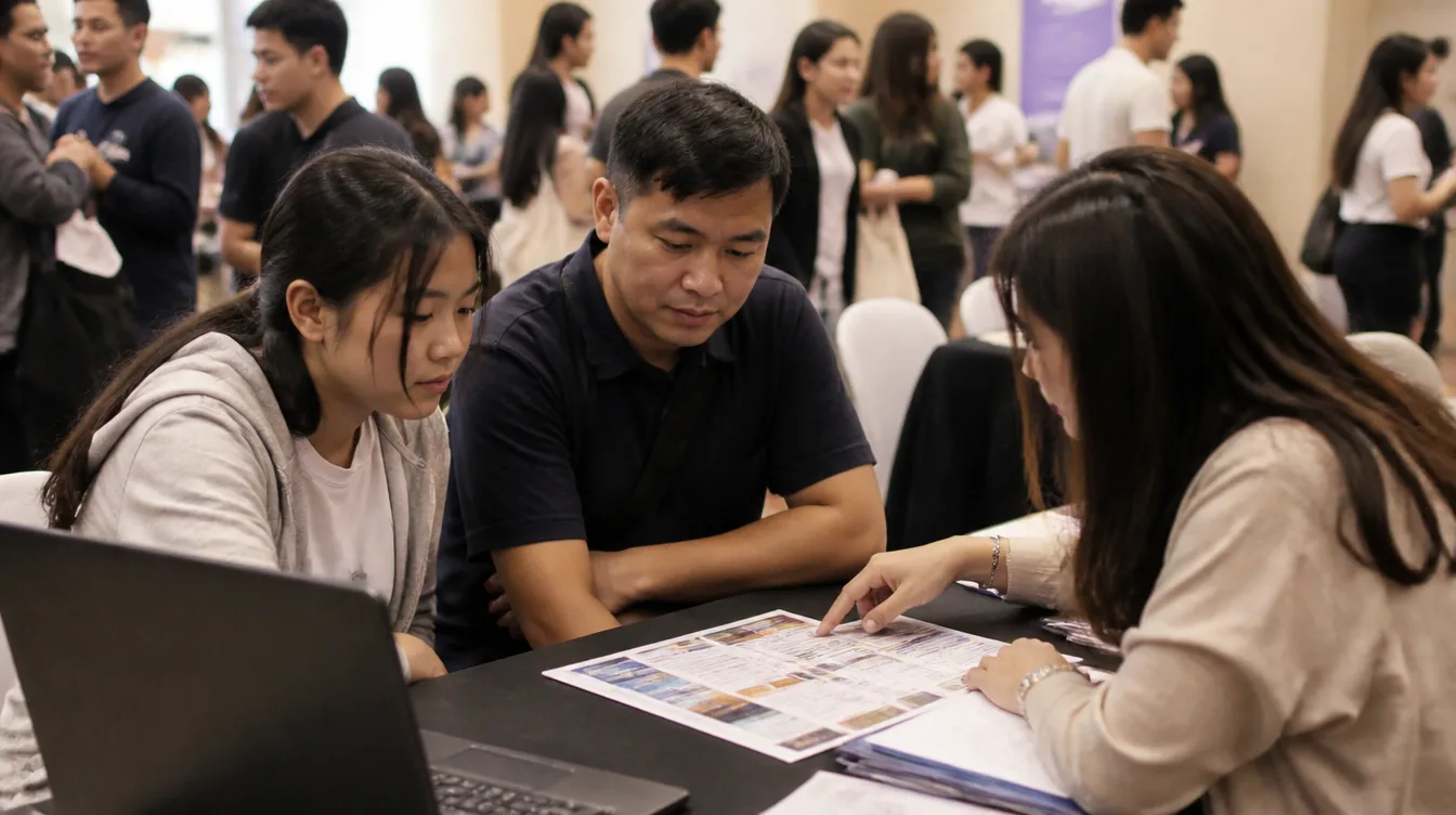 One-on-one counselling at Open Day