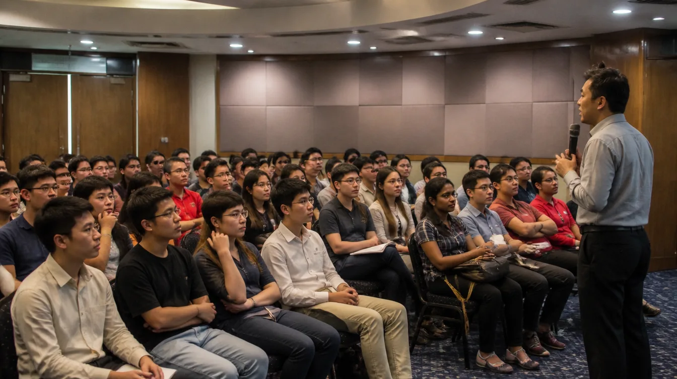 Scholarship briefing at Open Day