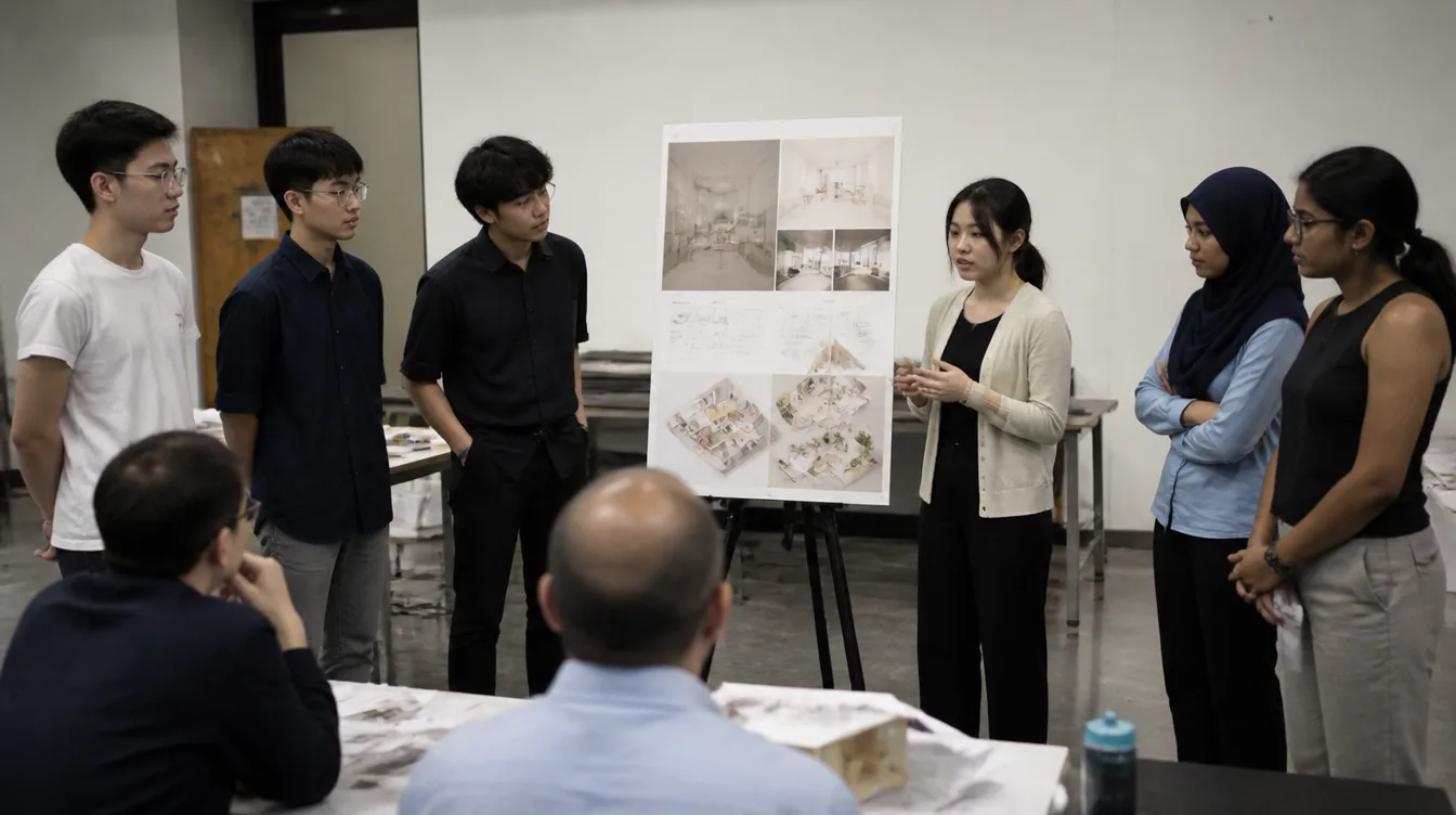 Diploma students present a group project