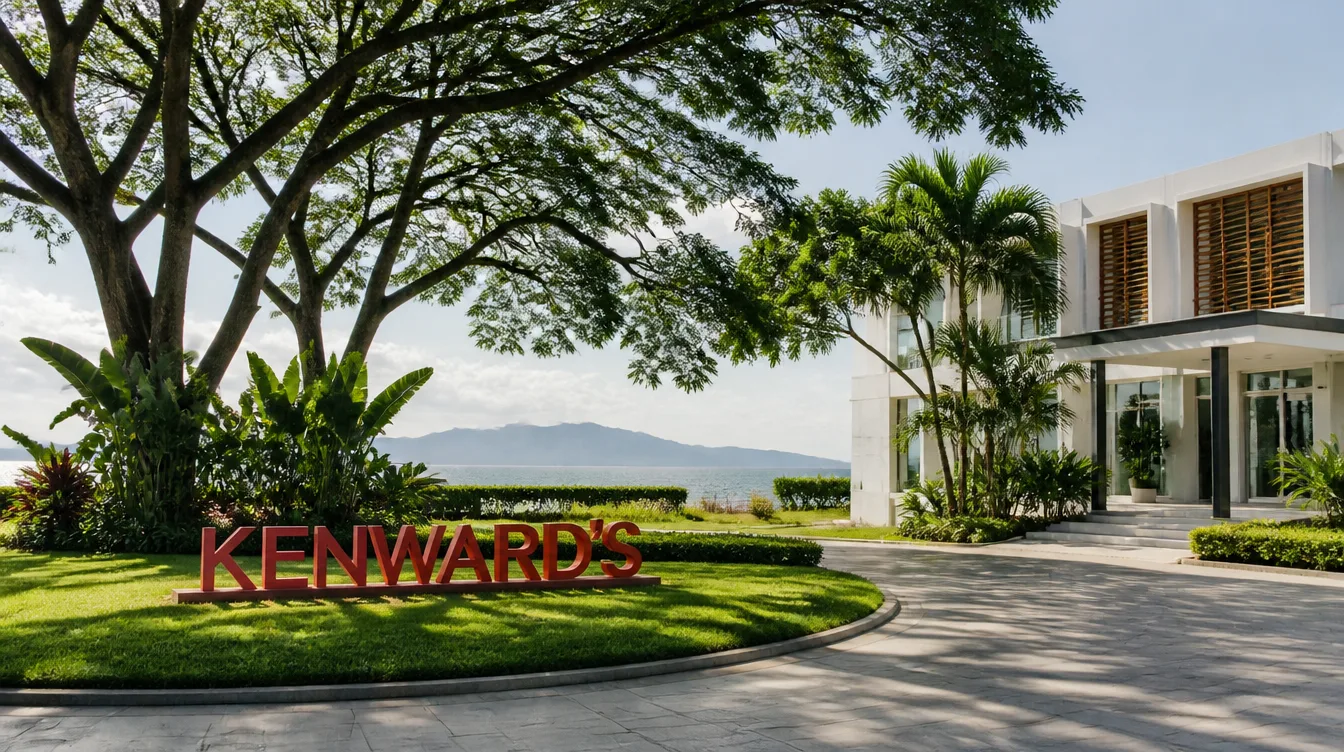 The arrival drive at Kenward's College