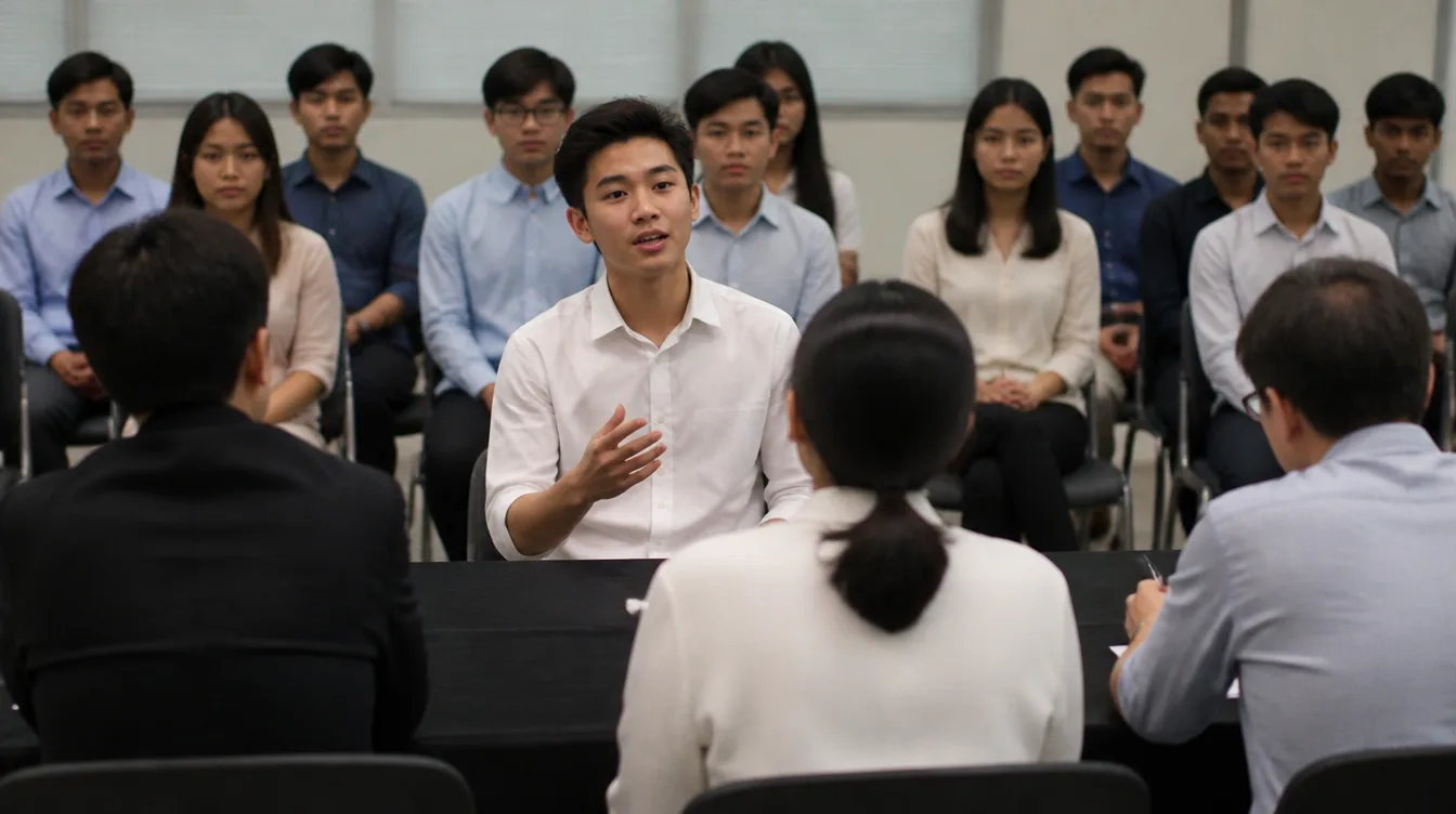 A scholarship interview