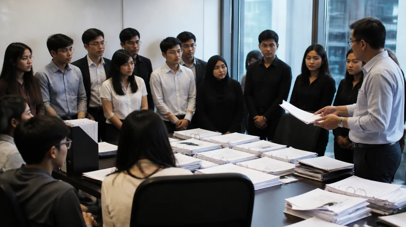 ACCA students visit an audit firm